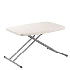Tavolo da carte pieghevole personale regolabile in altezza 50x75 cm Grigio maculato - Hampden Furnishings: Robusto, compatto, facile da riporre