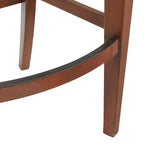 Set di 2 sgabelli da bar alti Napa con schienale in mogano - Alaterre Furniture: Imbottito, struttura in legno di Hevea, altezza seduta 76 cm