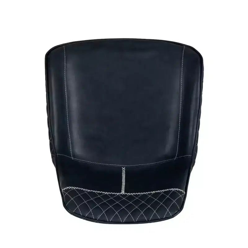 Sgabello da bar imbottito Linon Elder, altezza bancone, blu