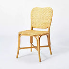 Sedia da pranzo Interlaken in rattan con seduta e schienale - Threshold™ designed with Studio McGee: Giallo Miele, Nessun assemblaggio richiesto