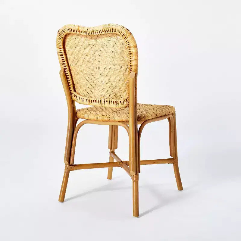 Sedia da pranzo Interlaken in rattan con seduta e schienale - Threshold™ designed with Studio McGee: Giallo Miele, Nessun assemblaggio richiesto