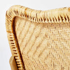 Sedia da pranzo Interlaken in rattan con seduta e schienale - Threshold™ designed with Studio McGee: Giallo Miele, Nessun assemblaggio richiesto