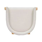 Christopher Knight Home Set di 2 Sedie da Pranzo Imbottite Caleb in Legno di Gomma con Schienale Aperto Beige/Naturale