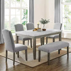 Set di 2 sedie Emily da 19" bianco/grigio - Steve Silver Co.