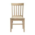 Set di 2 sedie Liam Slat Back Natural - Picket House Furnishings: Struttura in legno di gomma, non imbottite, capacità 136 kg
