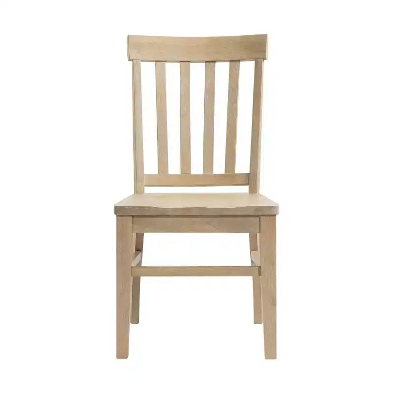 Set di 2 sedie Liam Slat Back Natural - Picket House Furnishings: Struttura in legno di gomma, non imbottite, capacità 136 kg