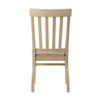Set di 2 sedie Liam Slat Back Natural - Picket House Furnishings: Struttura in legno di gomma, non imbottite, capacità 136 kg