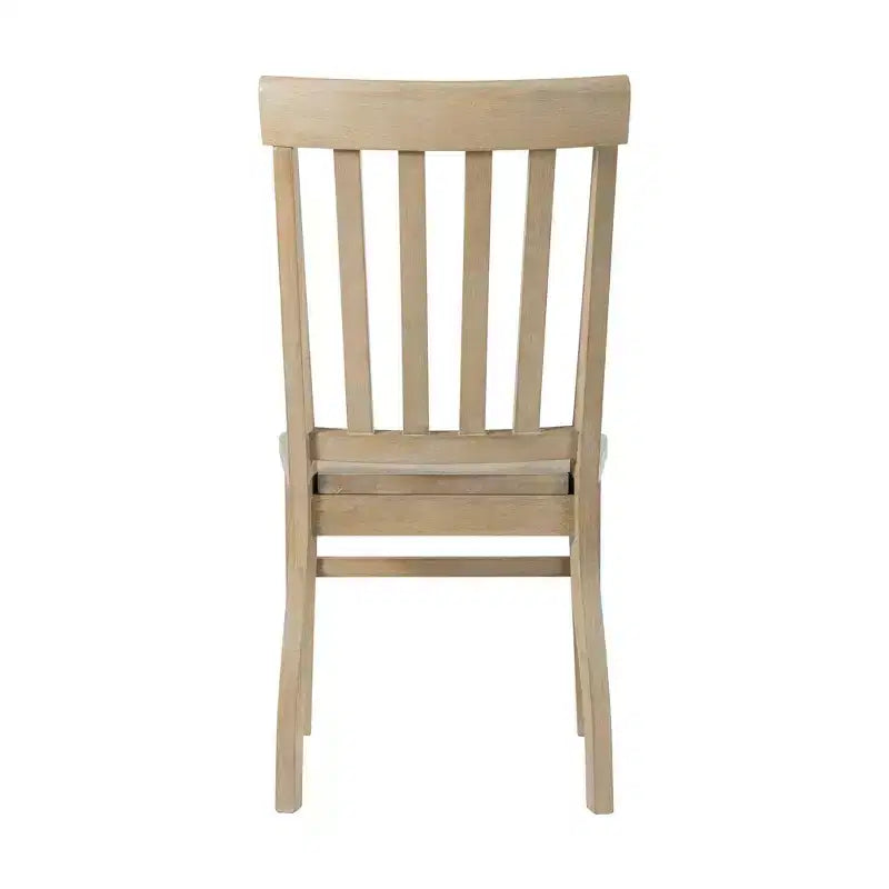 Set di 2 sedie Liam Slat Back Natural - Picket House Furnishings: Struttura in legno di gomma, non imbottite, capacità 136 kg