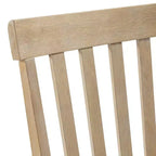 Set di 2 sedie Liam Slat Back Natural - Picket House Furnishings: Struttura in legno di gomma, non imbottite, capacità 136 kg