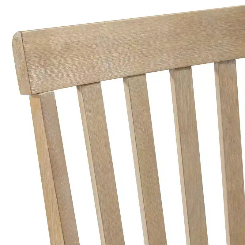 Set di 2 sedie Liam Slat Back Natural - Picket House Furnishings: Struttura in legno di gomma, non imbottite, capacità 136 kg