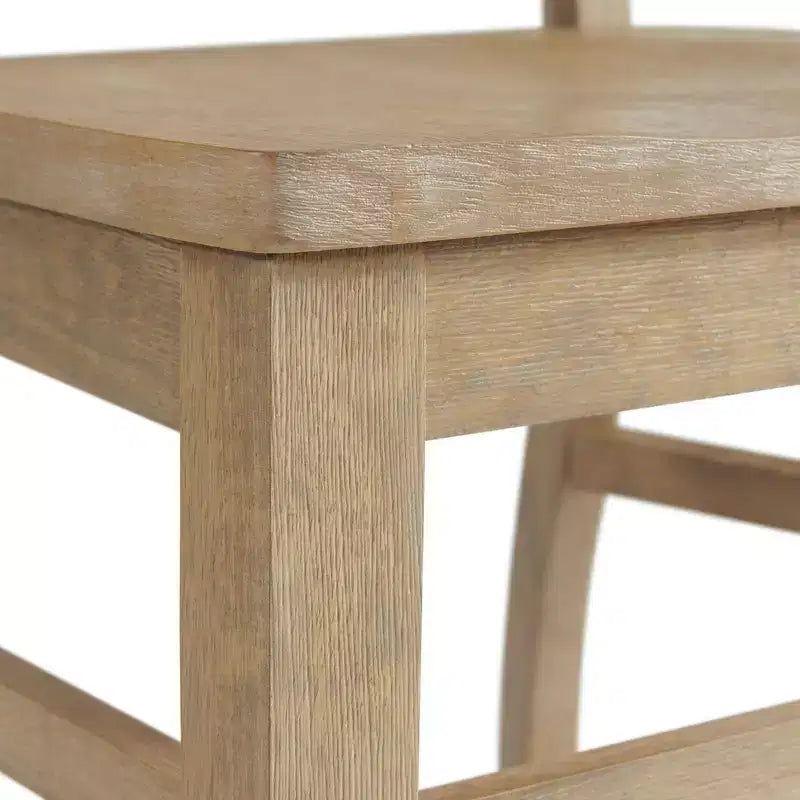 Set di 2 sedie Liam Slat Back Natural - Picket House Furnishings: Struttura in legno di gomma, non imbottite, capacità 136 kg
