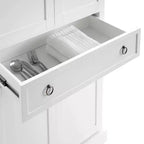 Winston Storage Pantry White - Crosley: Credenza alta a due ante, 5 ripiani, stile tradizionale