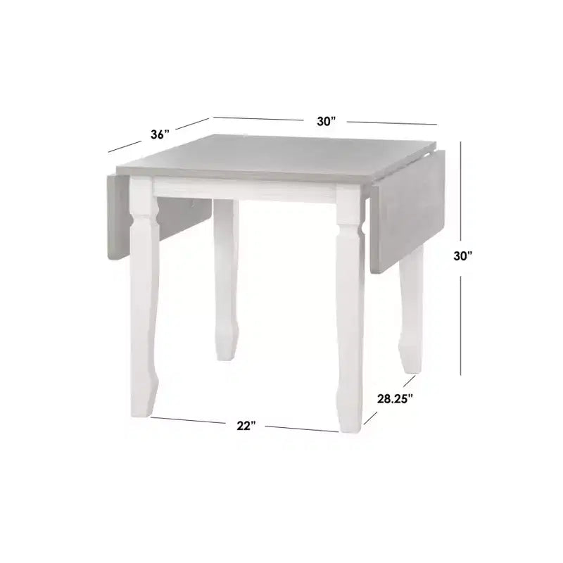 Buylateral Tavolo da pranzo a ribalta Maryland Farmhouse Noce/Bianco