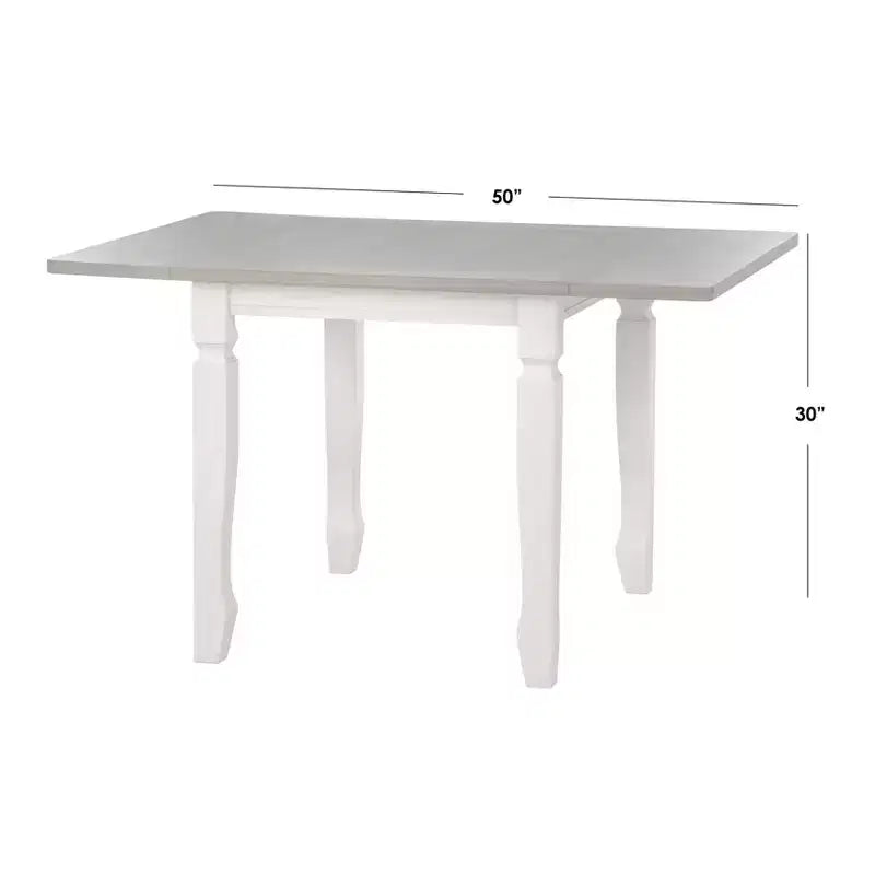 Buylateral Tavolo da pranzo a ribalta Maryland Farmhouse Noce/Bianco