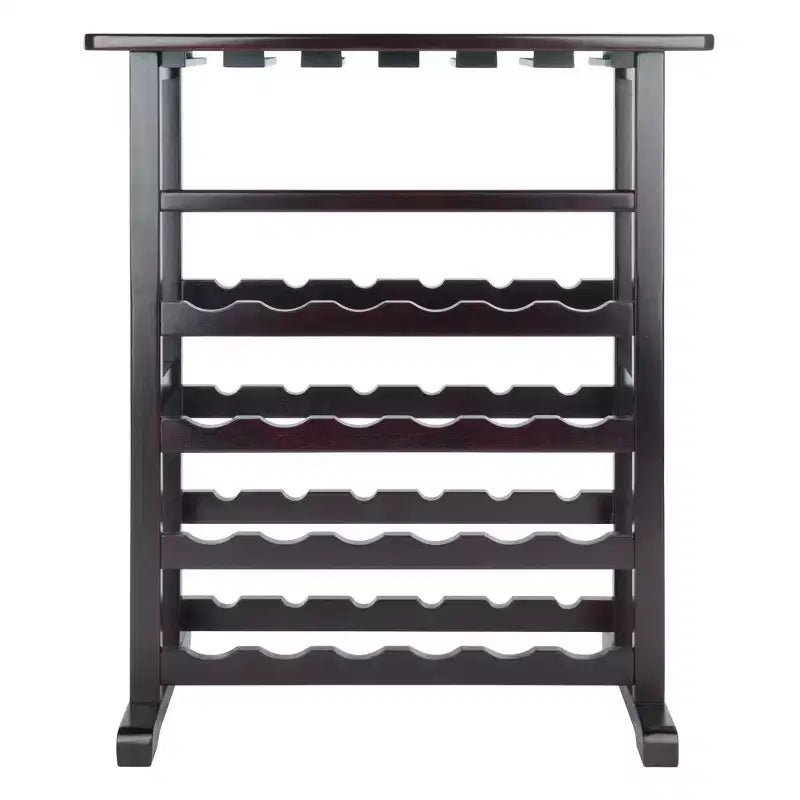 Vinny portabottiglie espresso scuro - Winsome