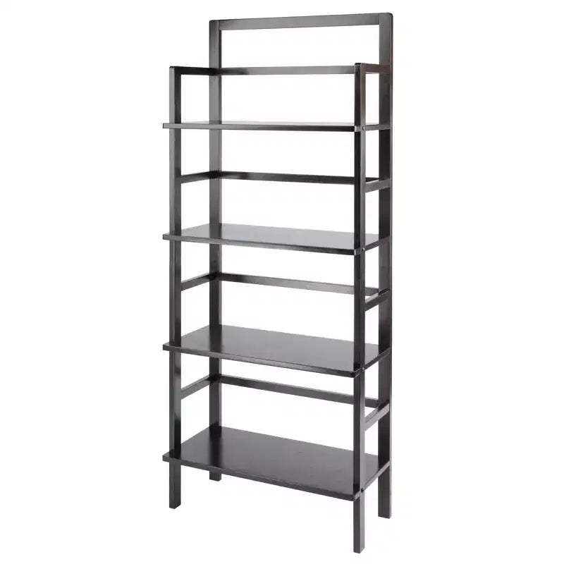 Winsome Aiden Bakers Rack Coffee: 4-Tier Storage, Wood Composite Shelves, Kitchen Organizer