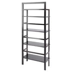 Winsome Aiden Bakers Rack Coffee: 4 ripiani, scaffali in composito di legno, organizer da cucina