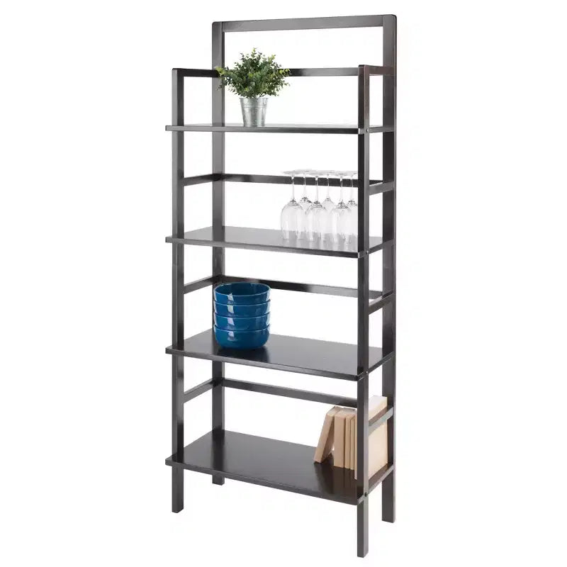 Winsome Aiden Bakers Rack Coffee: 4 ripiani, scaffali in composito di legno, organizer da cucina