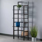 Winsome Aiden Bakers Rack Coffee: 4 ripiani, scaffali in composito di legno, organizer da cucina