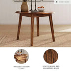 Tavolo da pranzo Berringer Drop Leaf marrone rustico - Ashley