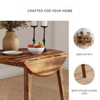 Tavolo da pranzo Berringer Drop Leaf marrone rustico - Ashley
