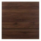 Set da pranzo 5 pezzi Lovy moderno e contemporaneo con finitura noce marrone scuro - Baxton Studio
