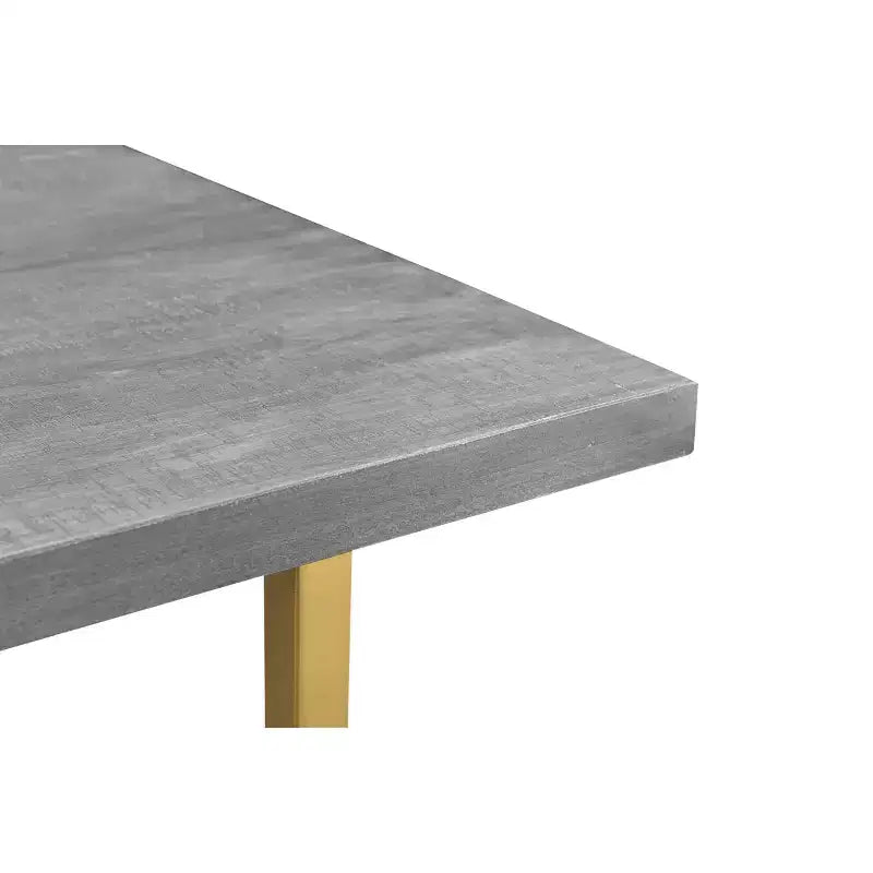 Tavolo da pranzo Raven in legno di mango da 60" con dettagli oro/grigio - Timbergirl