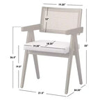 Lifestorey Set da Pranzo Felicity Moderno 5 Pezzi Quercia Coloniale/Beige