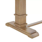 Set da pranzo Joanna da 9 pezzi con 8 sedie imbottite Rustico Marrone - Crosley