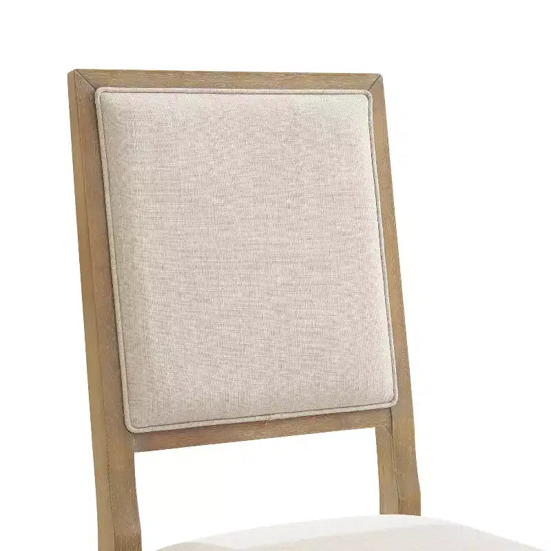 Set da pranzo rotondo Joanna 5 pezzi con 4 sedie con schienale imbottito marrone rustico - Crosley