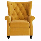 Pia Push Back Recliner con Schienale Reclinabile Giallo Senape - ProLounger
