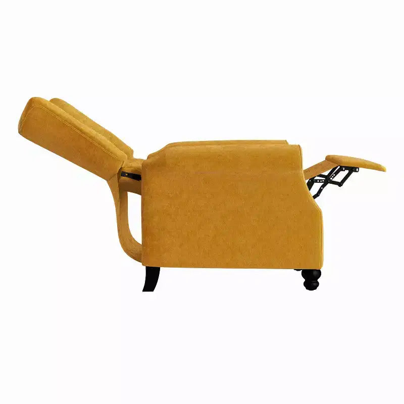 Pia Push Back Recliner con Schienale Reclinabile Giallo Senape - ProLounger