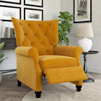 Pia Push Back Recliner con Schienale Reclinabile Giallo Senape - ProLounger