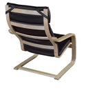 Poltrone reclinabili Mia Bentwood nere - Niche: Pelle rigenerata, Idrorepellente, Base a sbalzo