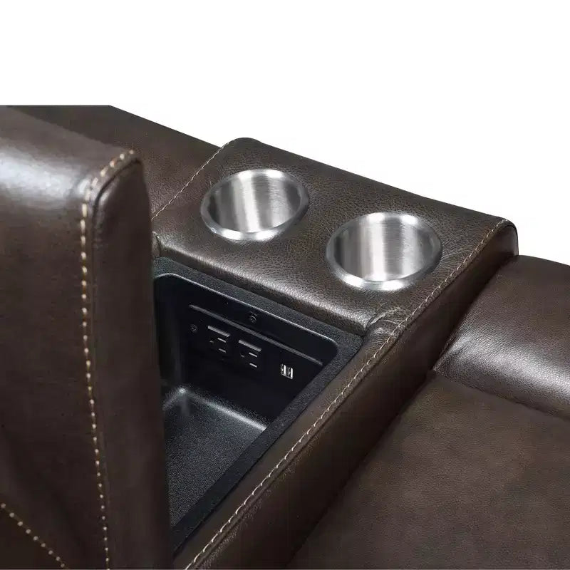 Divanetto Fortuna Power Recliner Console - Steve Silver Co. : Porta USB, Vano portaoggetti centrale