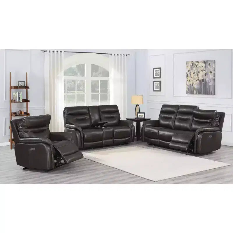Divanetto Fortuna Power Recliner Console - Steve Silver Co. : Porta USB, Vano portaoggetti centrale