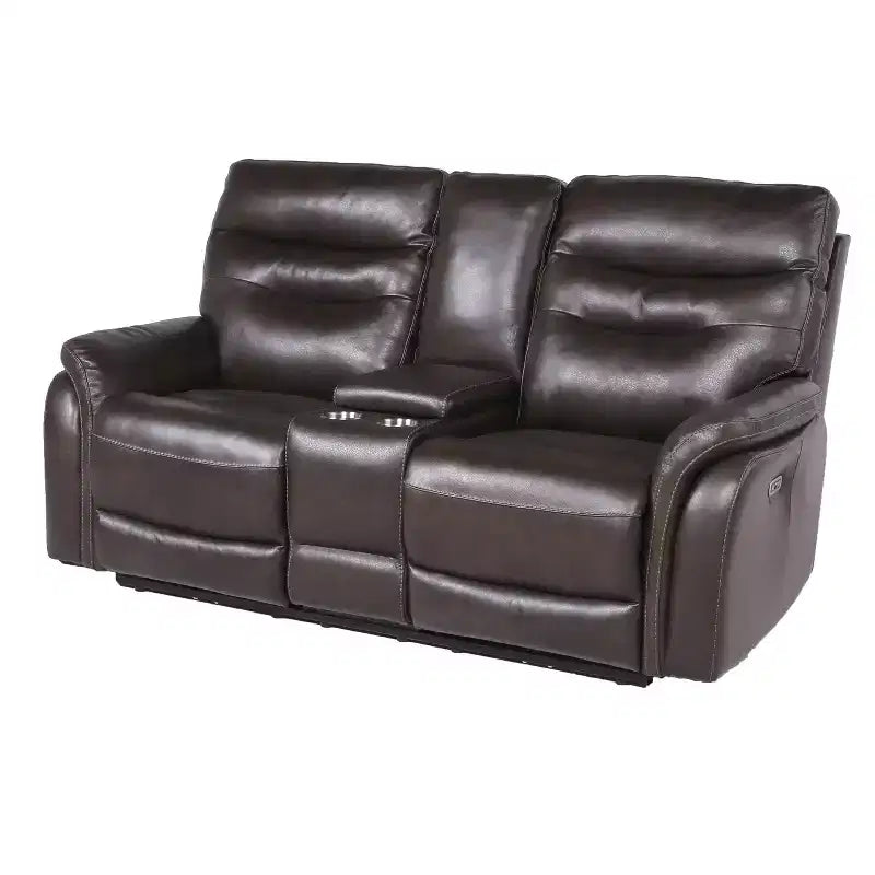Divanetto Fortuna Power Recliner Console - Steve Silver Co. : Porta USB, Vano portaoggetti centrale