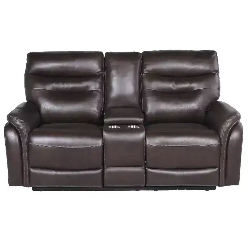 Divanetto Fortuna Power Recliner Console - Steve Silver Co. : Porta USB, Vano portaoggetti centrale