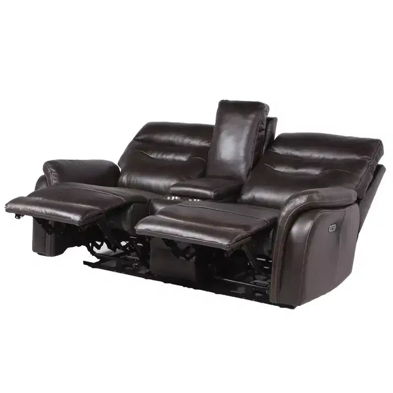 Divanetto Fortuna Power Recliner Console - Steve Silver Co. : Porta USB, Vano portaoggetti centrale