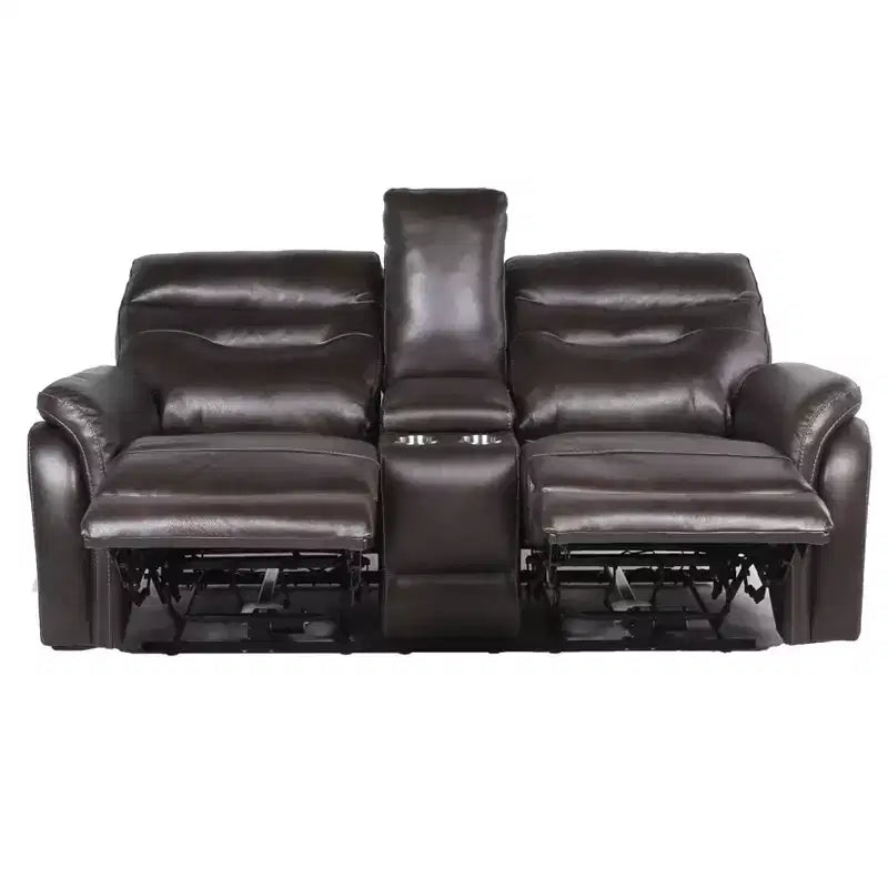 Divanetto Fortuna Power Recliner Console - Steve Silver Co. : Porta USB, Vano portaoggetti centrale
