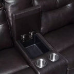 Divanetto Fortuna Power Recliner Console - Steve Silver Co. : Porta USB, Vano portaoggetti centrale