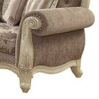 Acme Furniture Divano Ragenardus 95" Tessuto Grigio/Bianco Antico