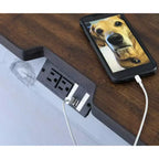 Comodino Lodenbay nero/grigio - Signature Design by Ashley: Stile cottage con porte USB e prese CA