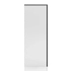 Cassettiera Pape Contemporanea a 5 Cassetti Bianco/Grigio Metallizzato - miBasics