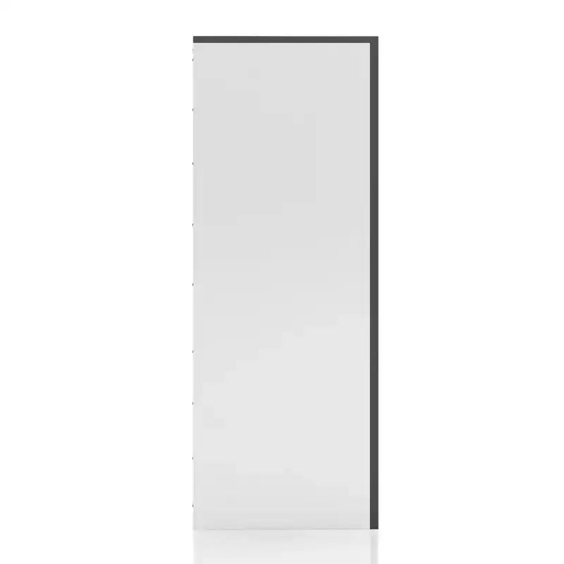 Cassettiera Pape Contemporanea a 5 Cassetti Bianco/Grigio Metallizzato - miBasics