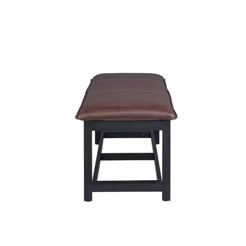 Powell Abrielle Panca con cuscino superiore Chestnut