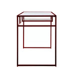 Scrivania Yasin Acme Furniture rosso/vetro