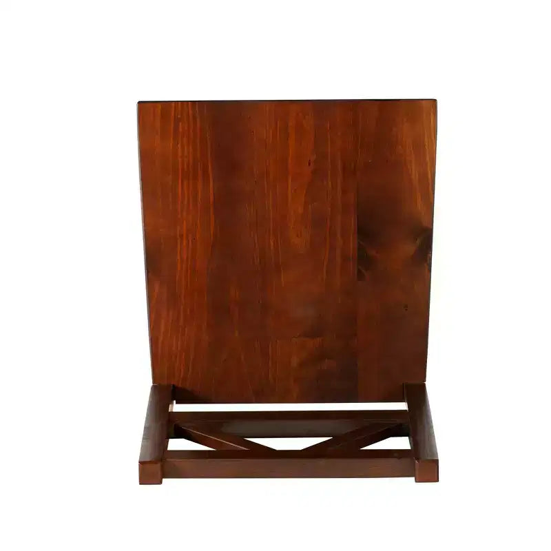Sedia da ufficio in legno massello Titian Espresso Brown - Linon: Finitura Antique Tobacco, struttura in pino, senza braccioli