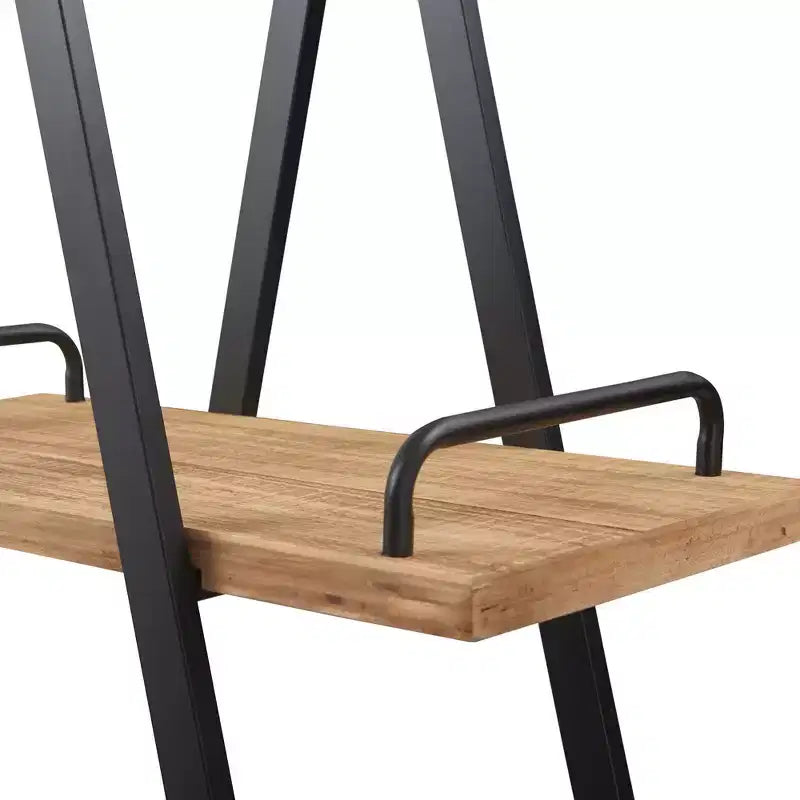 Libreria industriale 67" Morris A-Frame naturale/nero - Finch: Struttura in metallo, 3 ripiani