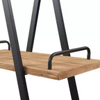Libreria industriale 67" Morris A-Frame naturale/nero - Finch: Struttura in metallo, 3 ripiani